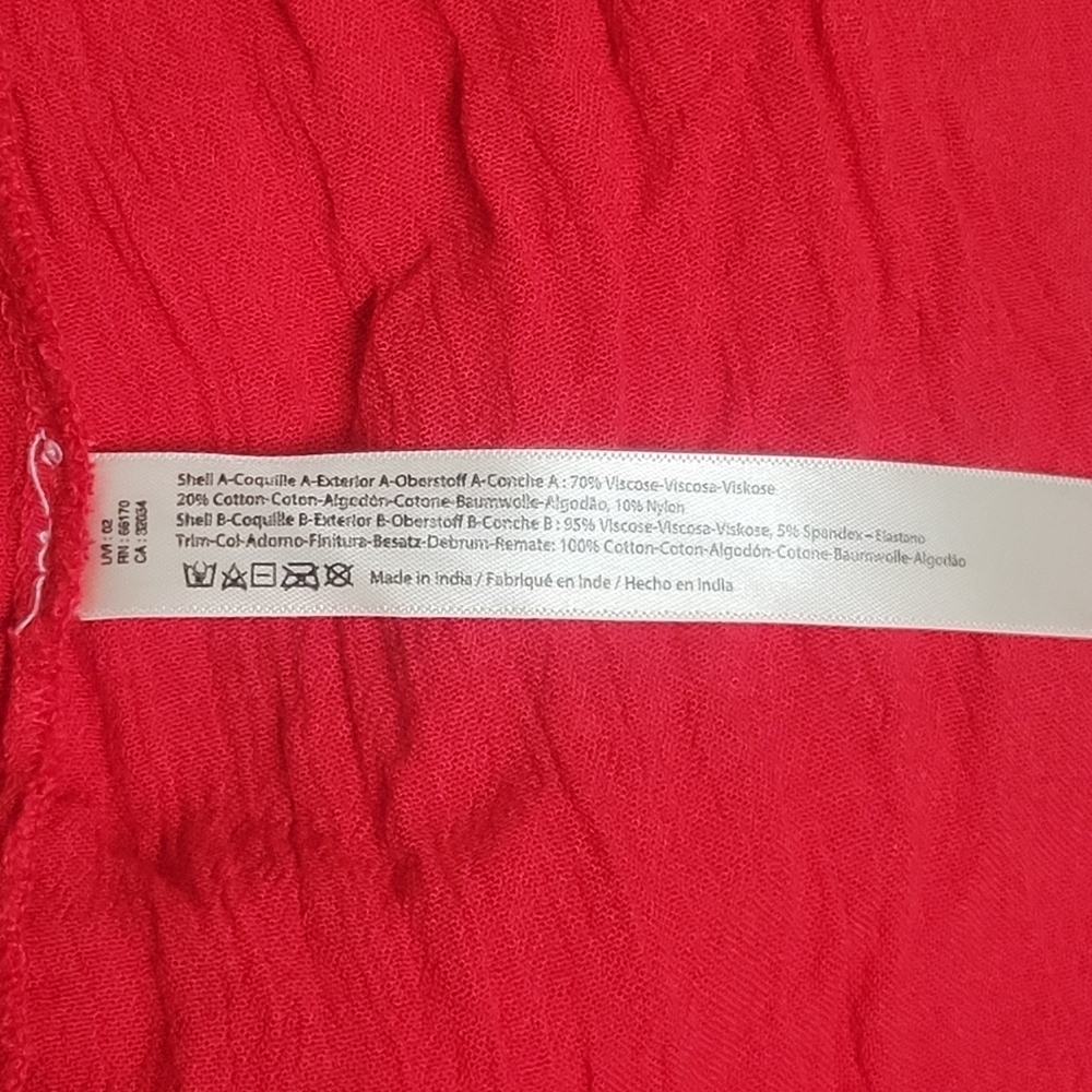 FP One Adella Maxi Slip Dress Red Size Large. - Picture 9 of 14